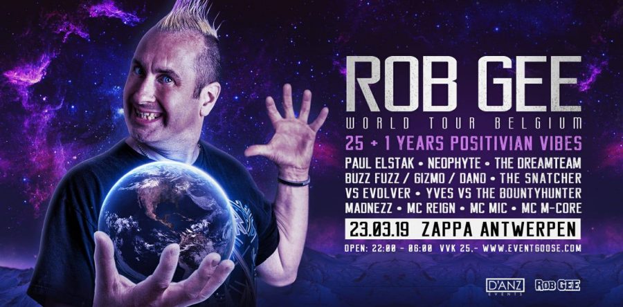 Rob Gee 25 years and more world tour Zappa Antwerp Belgium
